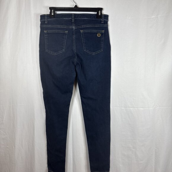 Michael Kors Dark Blue Skinny Jeans Size 10 Preowned - Picture 9 of 13